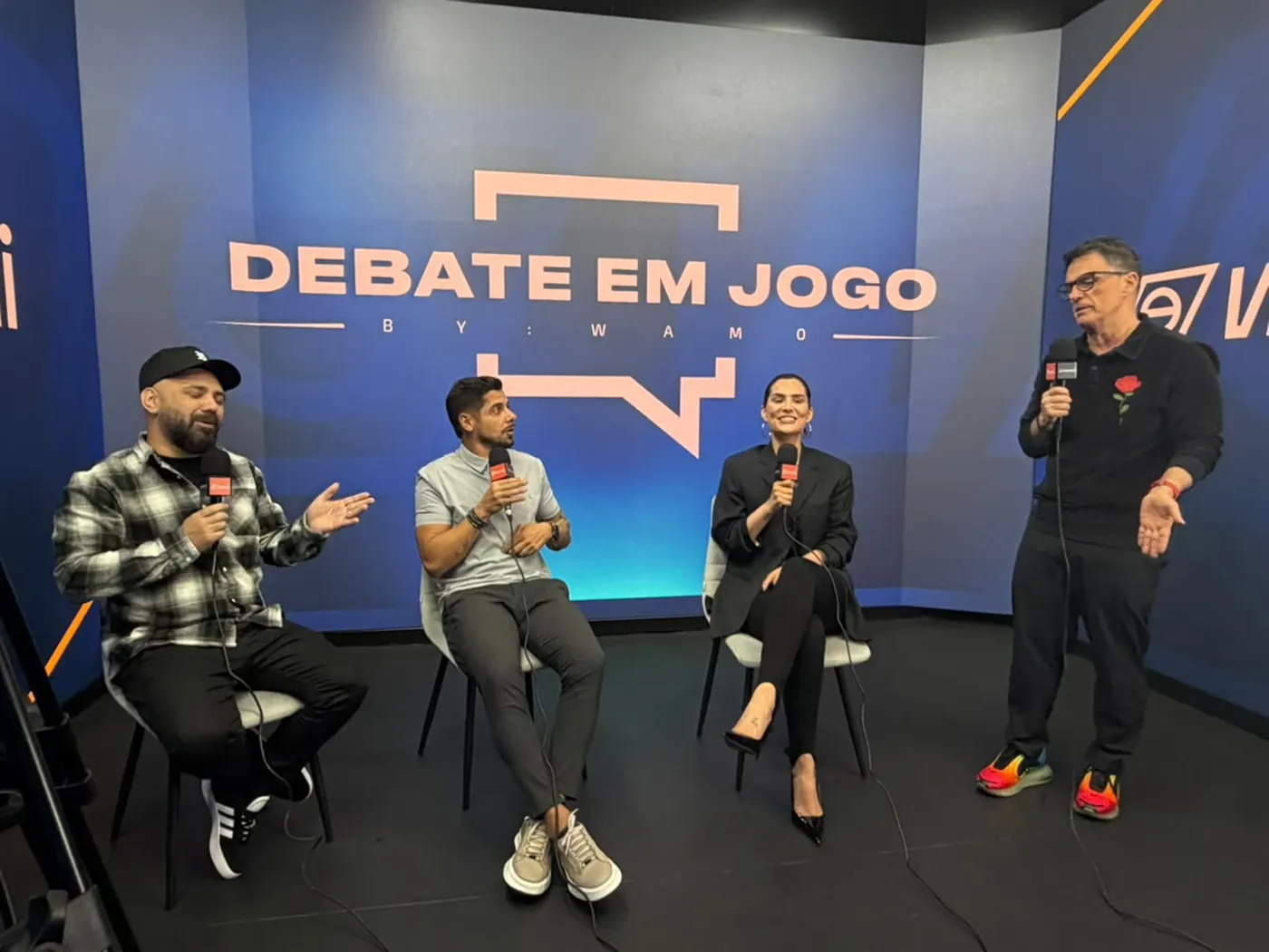 Estúdio ao vivo com transmissão